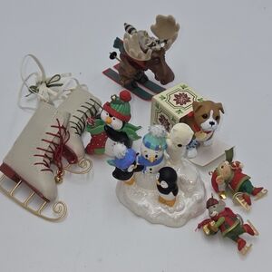 8 pc Y2K Hallmark Keepsake Christmas Ornaments